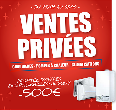 Ventes Privées du 25/09/2020 au 05/10/2020
